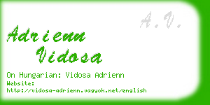 adrienn vidosa business card